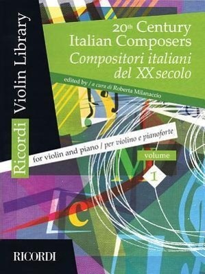 Cover: 9788875929121 | 20th Century Italian Composers | Volume 1 Violin and Piano | Buch