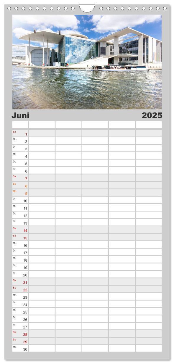 Bild: 9783457107195 | Familienplaner 2025 - SOMMER IN BERLIN mit 5 Spalten (Wandkalender,...