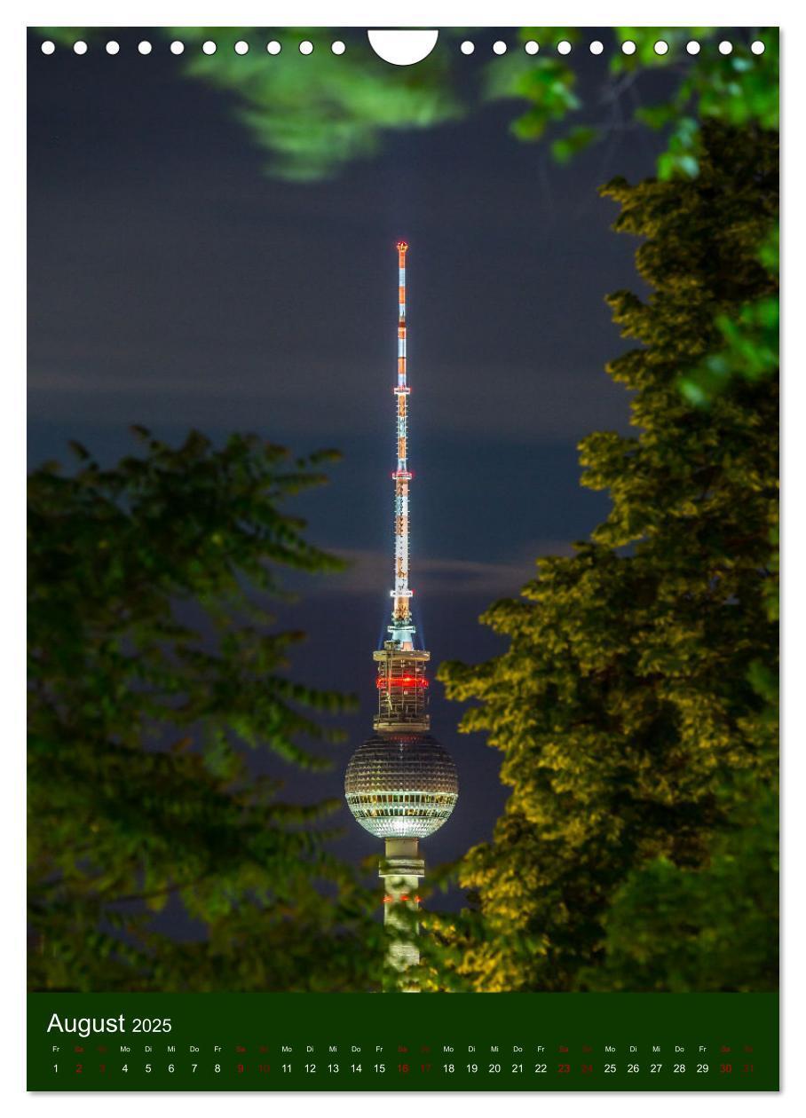 Bild: 9783435910151 | Berliner Fernsehturm - Magische Momente (Wandkalender 2025 DIN A4...