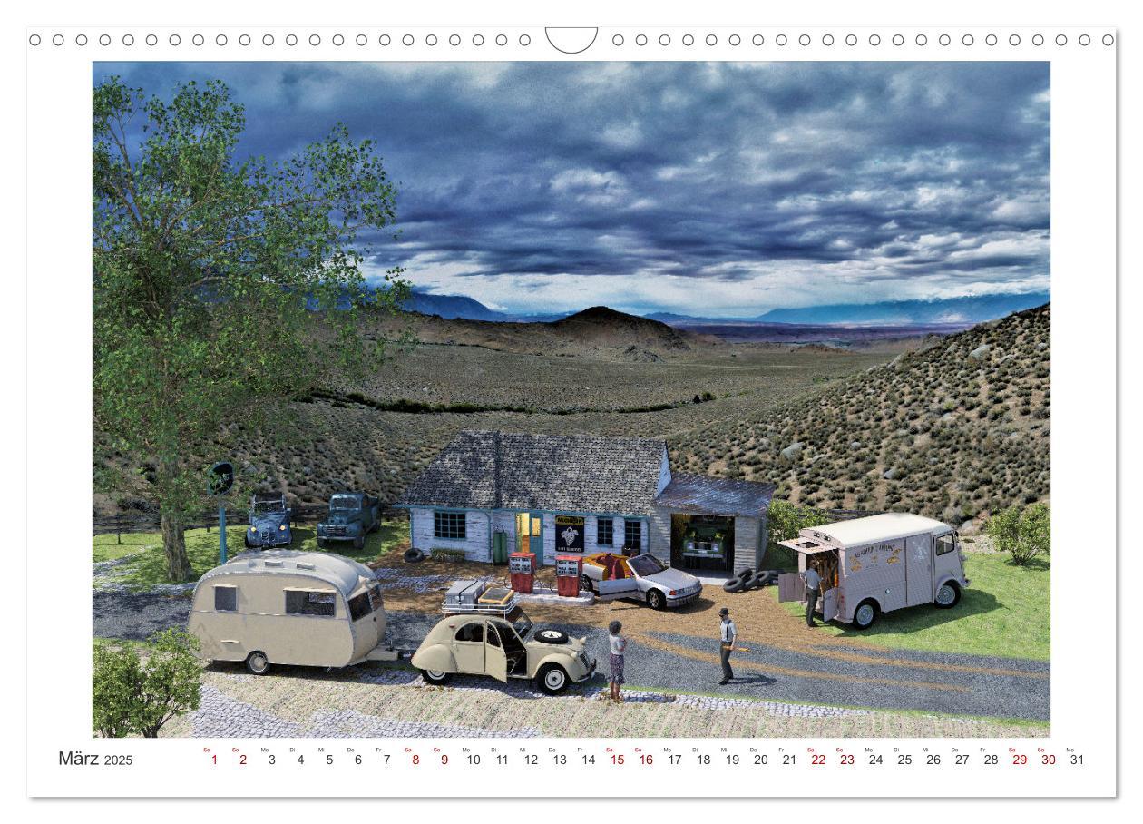 Bild: 9783435069798 | Vintage Caravaning (Wandkalender 2025 DIN A3 quer), CALVENDO...