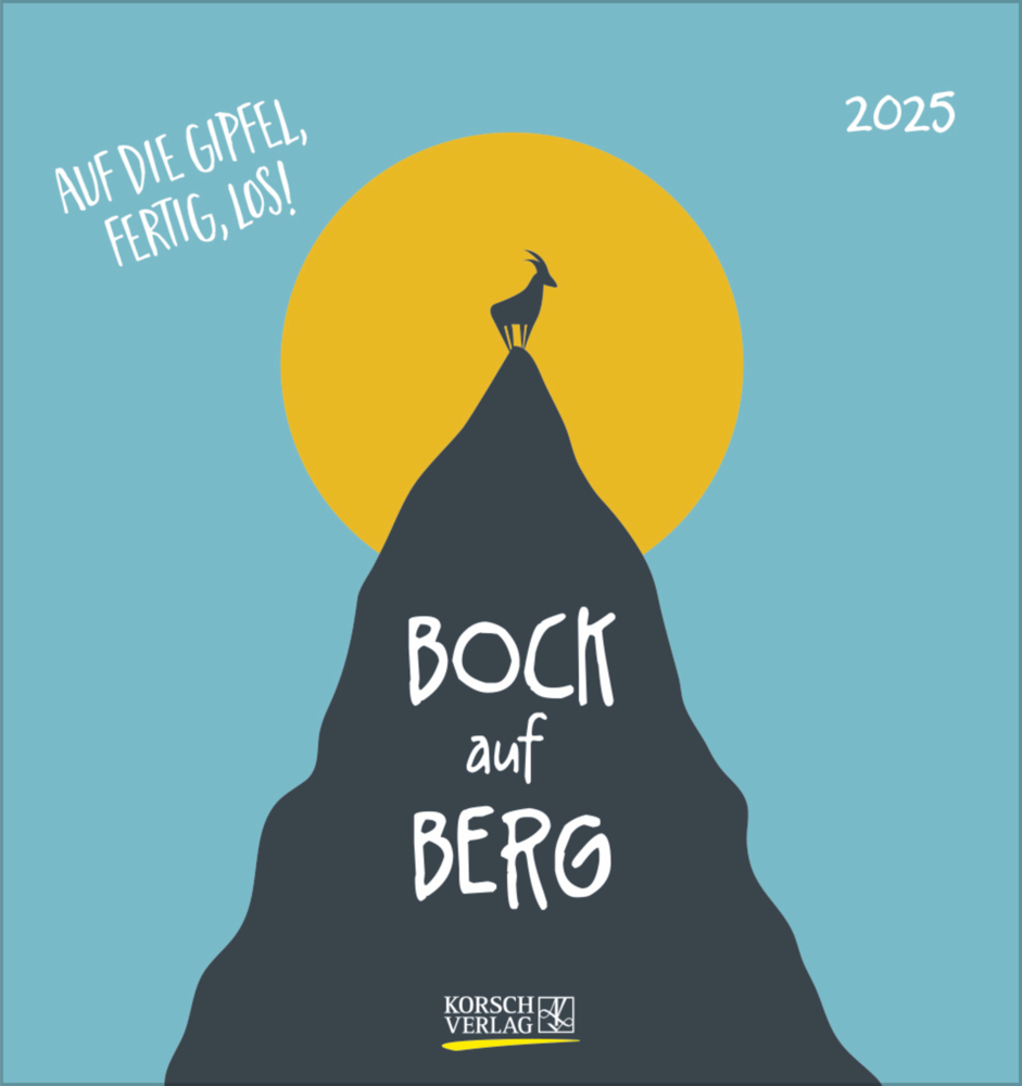 Cover: 9783731879886 | Bock auf Berg 2025 | aufstellbarer Postkartenkalender | Korsch Verlag