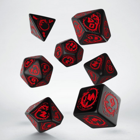 Cover: 5907814951632 | Dragons Dice Set: Onyx | Dragon-Dice | QWODRA06 | Q-Workshop