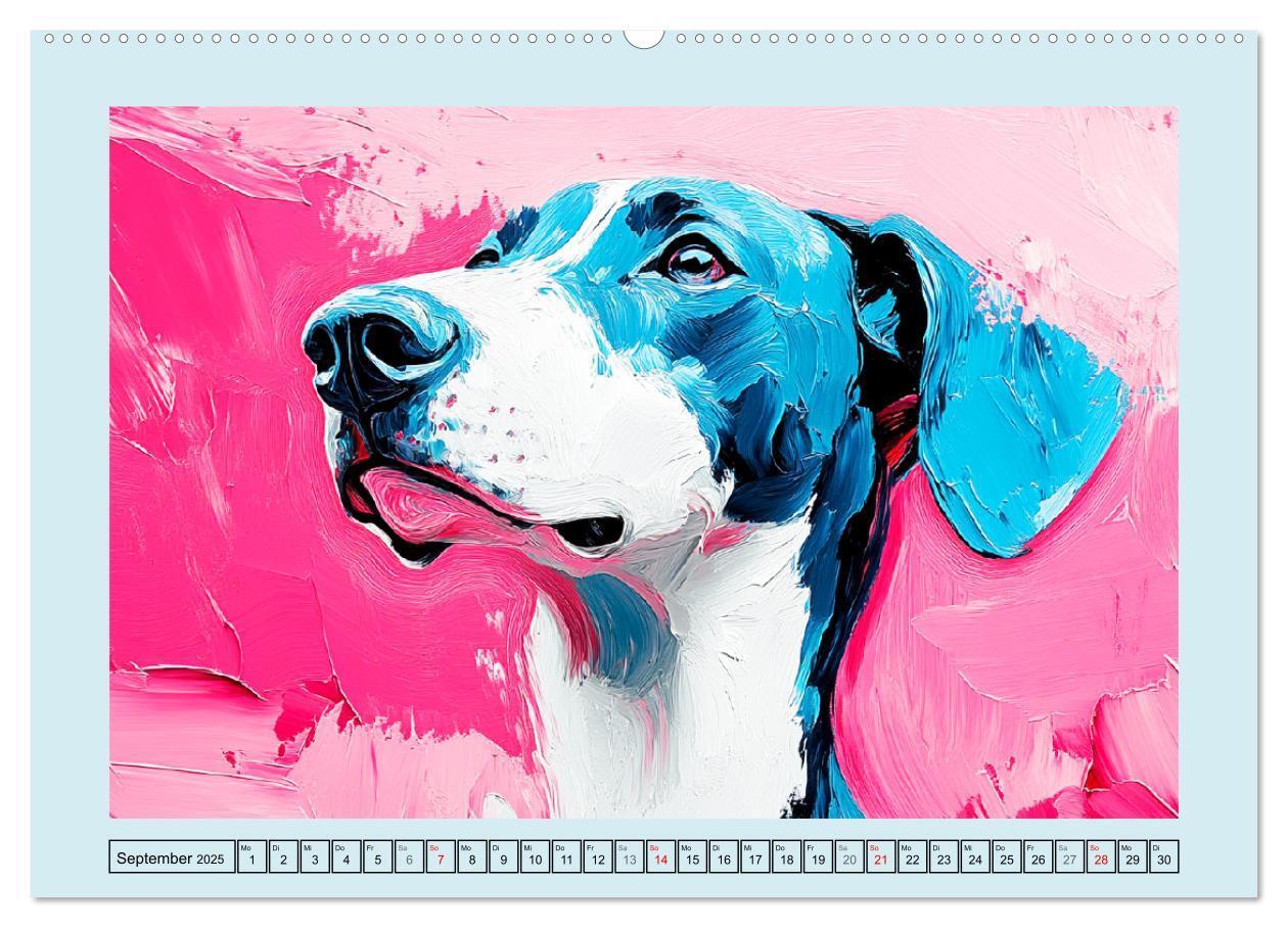 Bild: 9783457200834 | Hunde Paintings. Moderne Portraits in Öloptik (Wandkalender 2025...