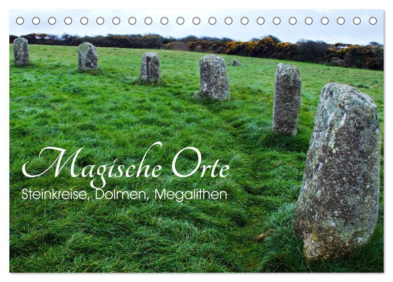 Cover: 9783435052059 | Magische Orte - Steinkreise, Dolmen, Megalithen (Tischkalender 2025...