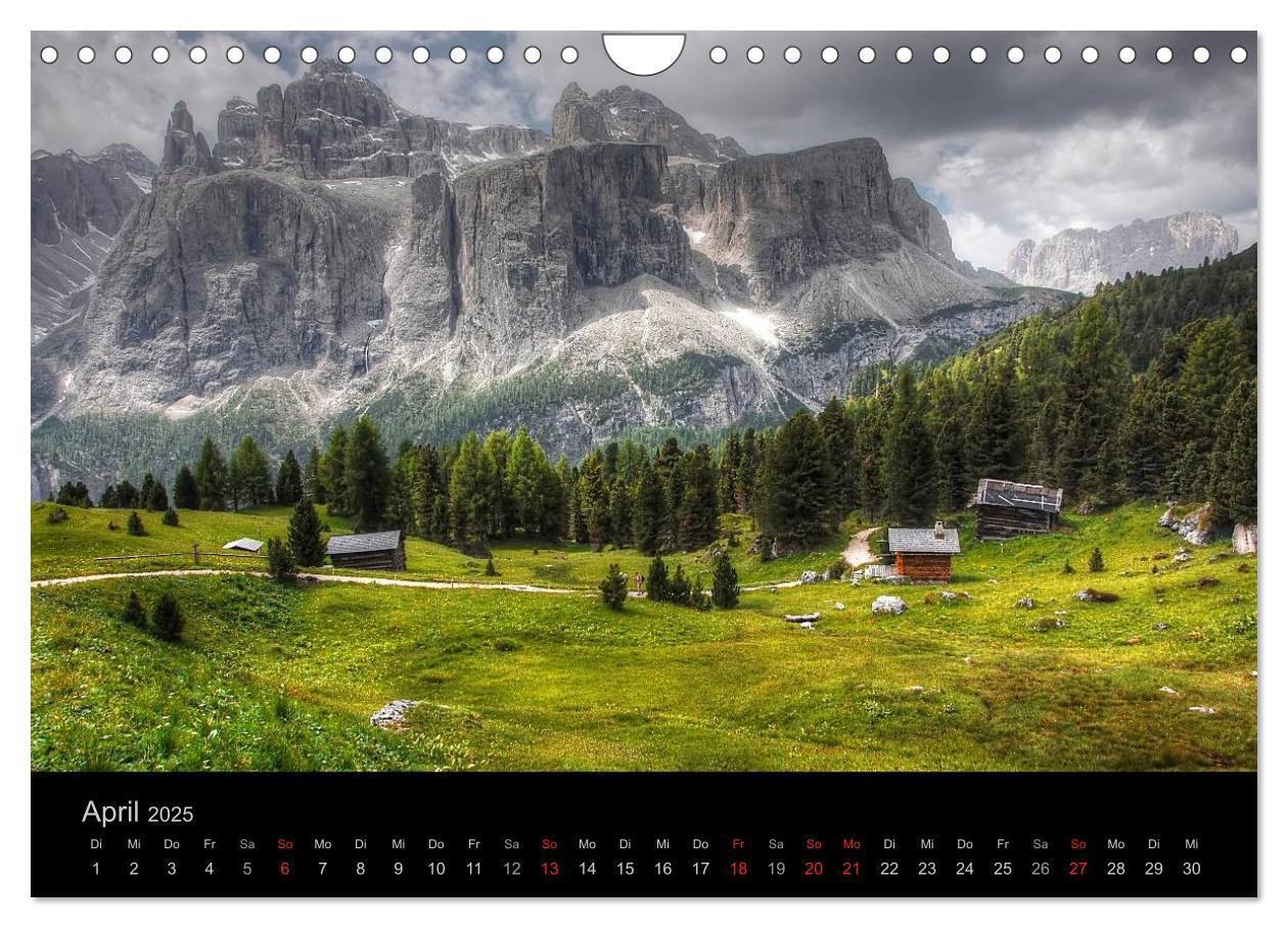 Bild: 9783435808915 | Mystische Dolomiten (Wandkalender 2025 DIN A4 quer), CALVENDO...