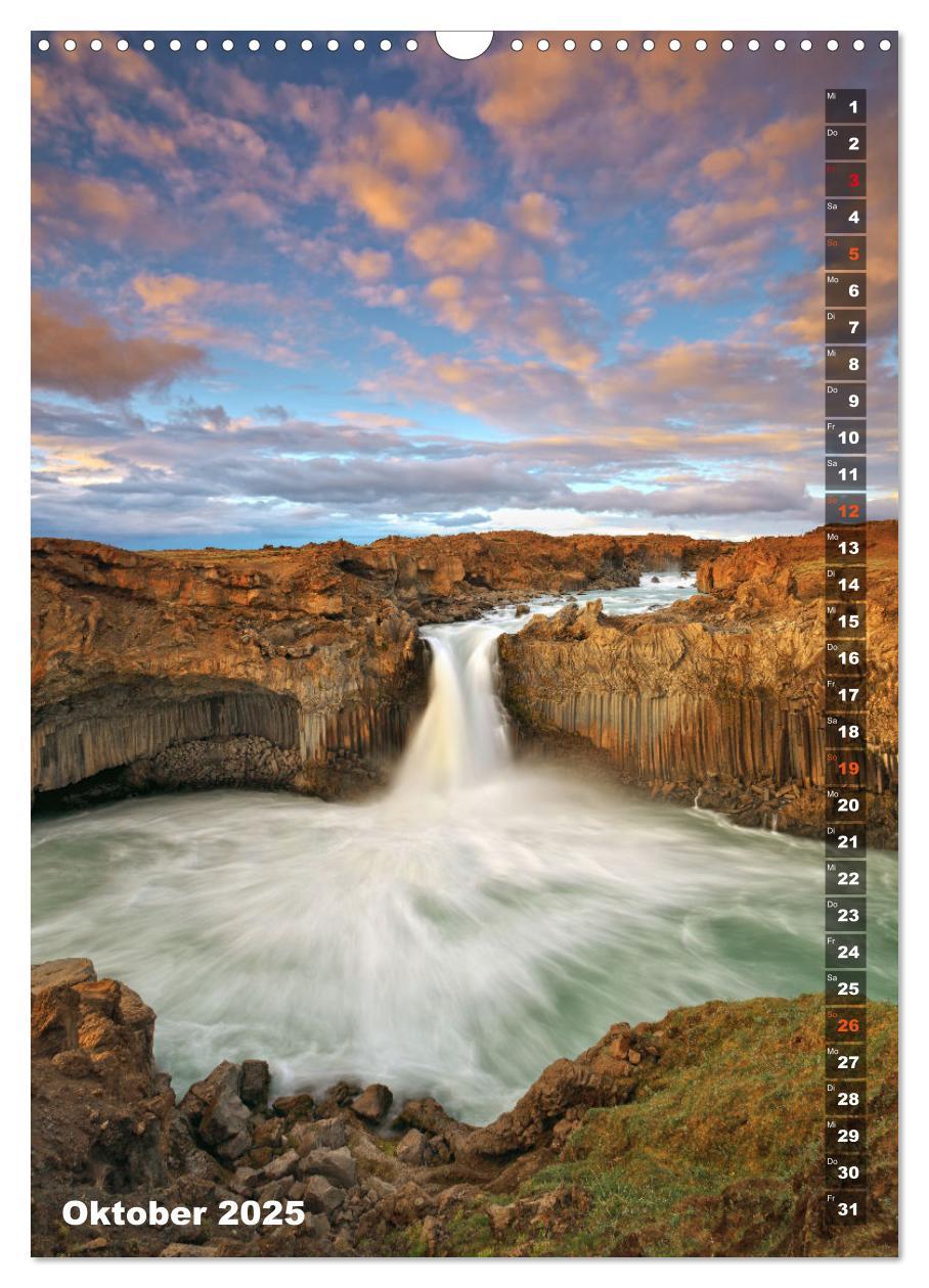 Bild: 9783435934980 | Wasserfälle auf Island (Wandkalender 2025 DIN A3 hoch), CALVENDO...