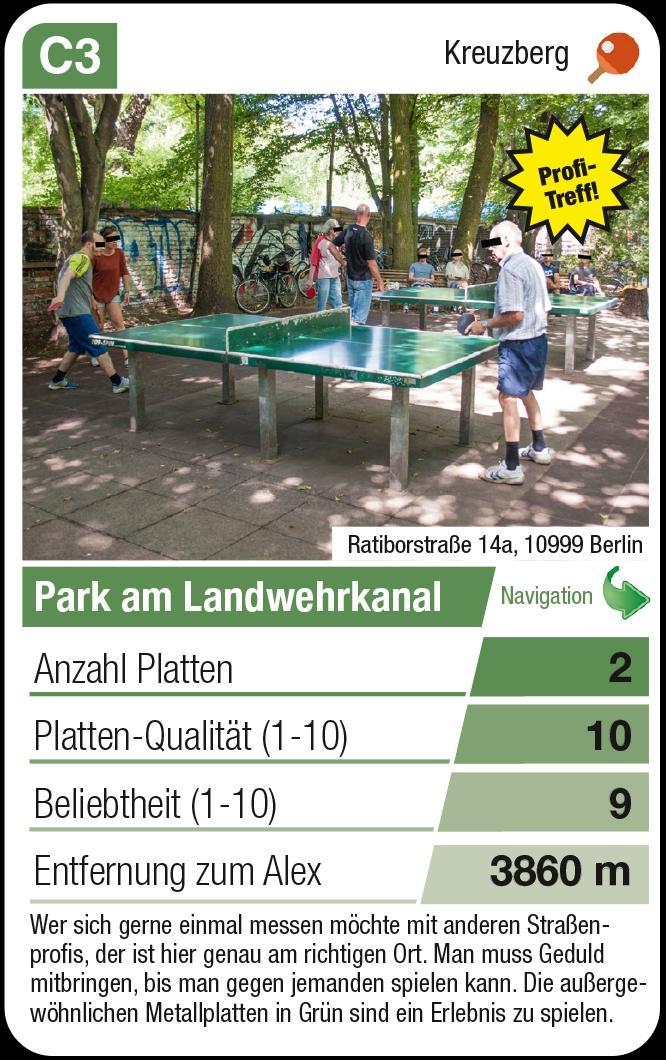 Bild: 4260282470120 | Berliner Tischtennisplatten Quartett Spiel | Kulturmeister | Deutsch