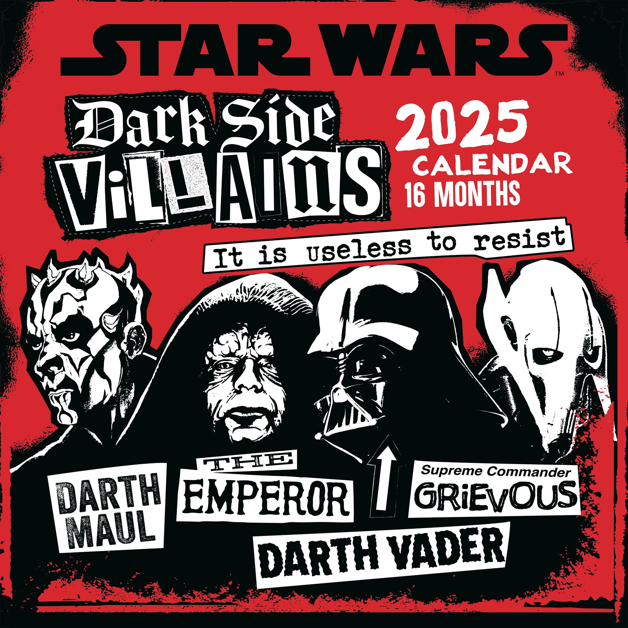 Cover: 9781804231661 | Star Wars Villains 2025 30X30 Broschürenkalender | Kalender | 28 S.