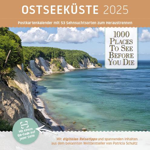 Cover: 9783961417551 | Ostseeküste 2025 | 1000 Places Postkartenkalender | Schulz Andreas