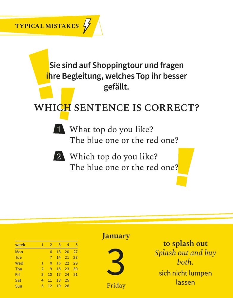 Bild: 9783125636217 | Langenscheidt Sprachkalender Englisch A Quiz a Day 2025 | Taschenbuch