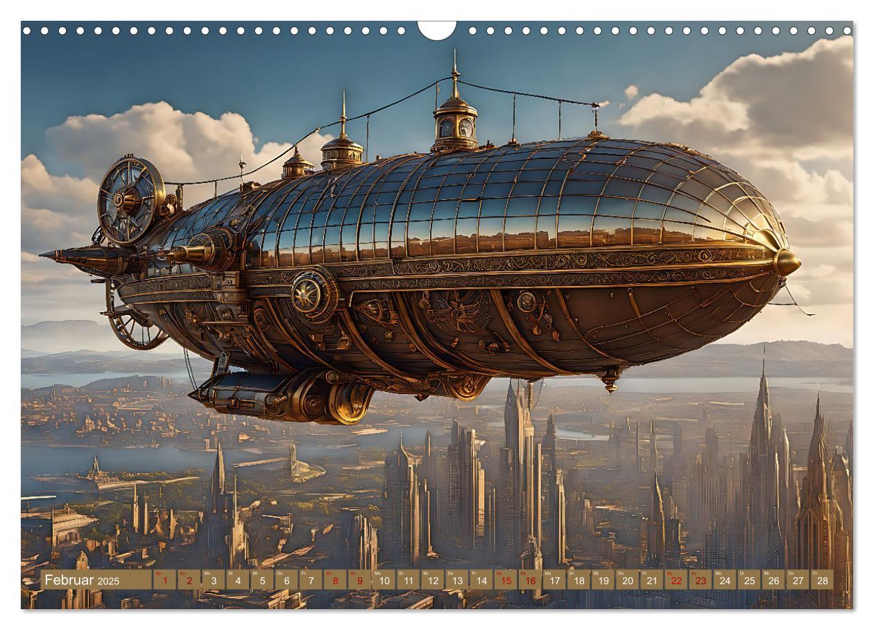 Bild: 9783383845444 | Steampunk - Mensch und Maschine (Wandkalender 2025 DIN A3 quer),...