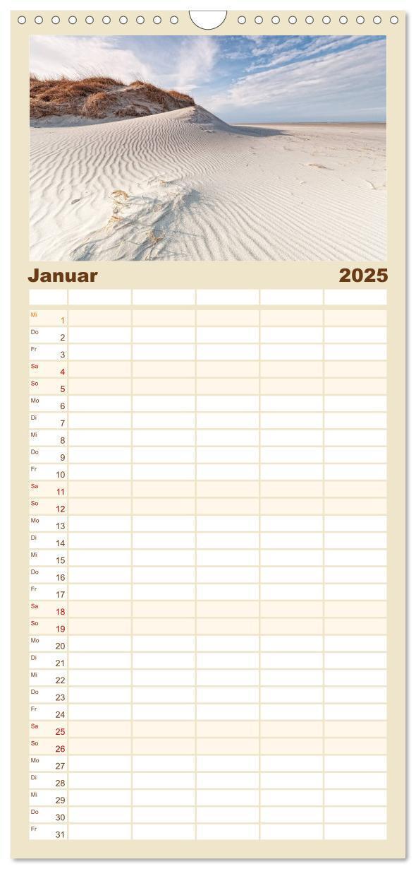 Bild: 9783457119471 | Familienplaner 2025 - St. Peter-Ording mit 5 Spalten (Wandkalender,...