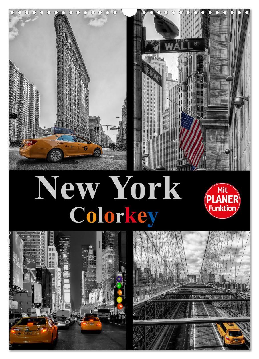 Cover: 9783457019344 | New York Colorkey (Wandkalender 2025 DIN A3 hoch), CALVENDO...