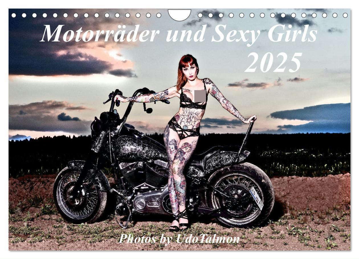 Cover: 9783435050451 | Motorräder und Sexy Girls (Wandkalender 2025 DIN A4 quer), CALVENDO...