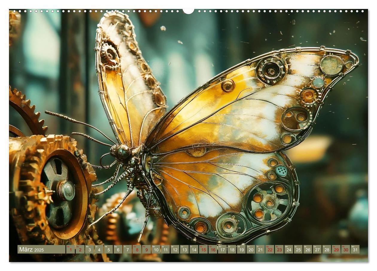 Bild: 9783457185797 | Die fantastische Welt der Steampunk-Insekten (Wandkalender 2025 DIN...