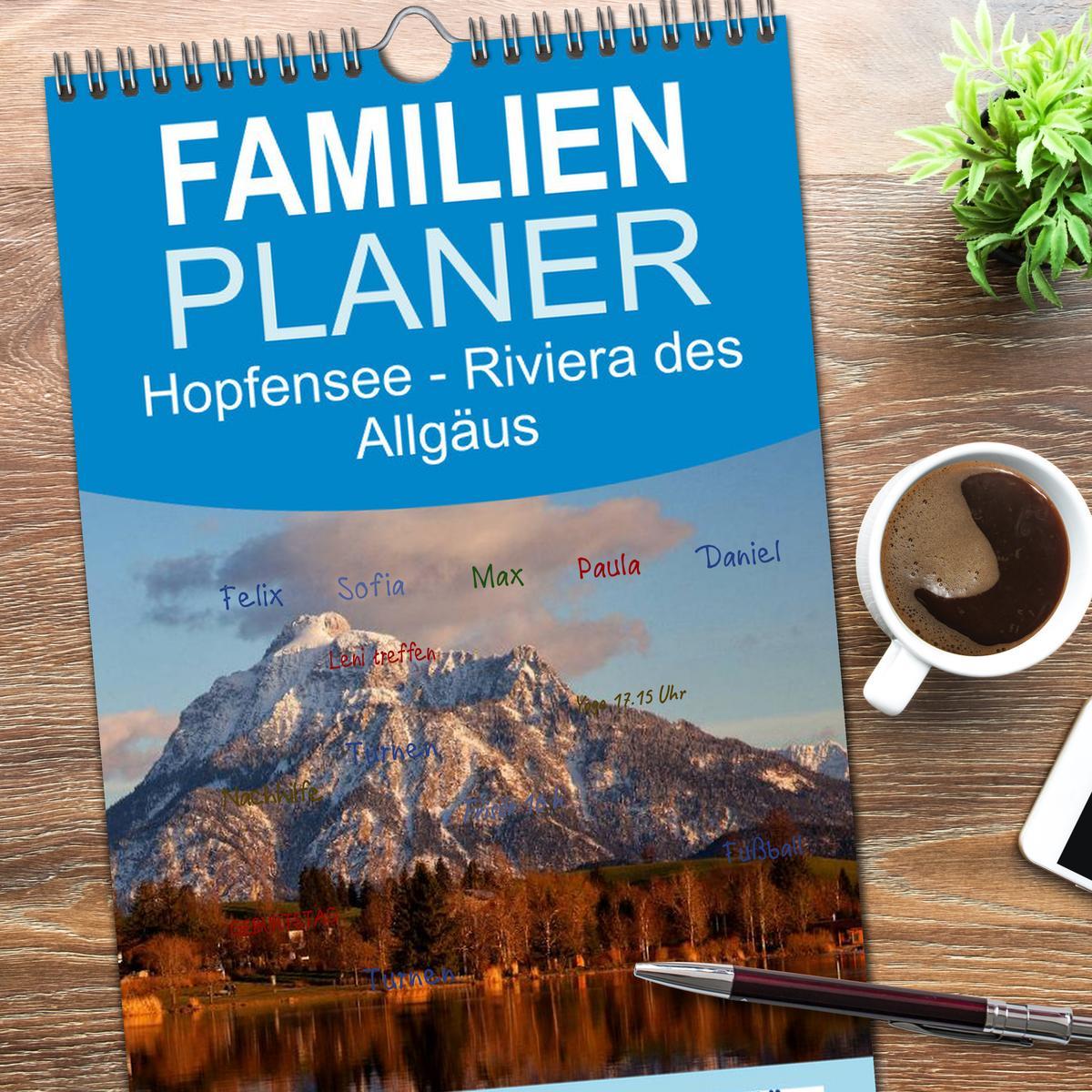 Bild: 9783457122983 | Familienplaner 2025 - Hopfensee - Riviera des Allgäus mit 5 Spalten...