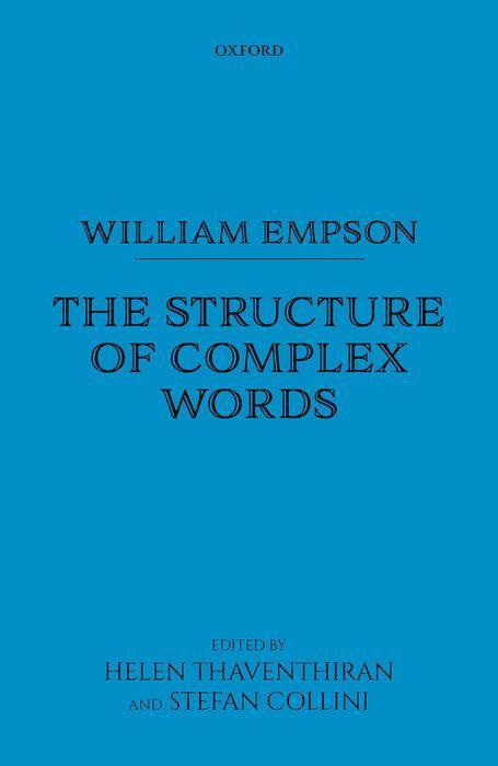 Cover: 9780198713432 | William Empson: The Structure of Complex Words | William Empson | Buch