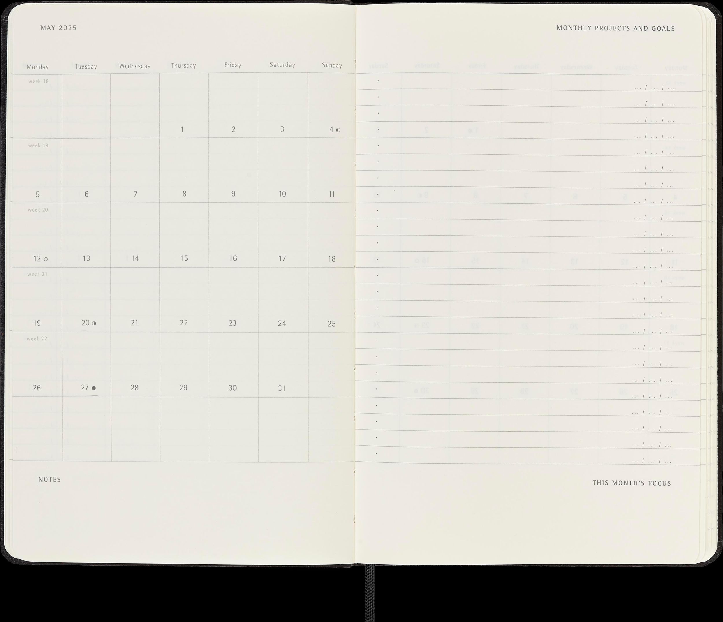 Bild: 8056999270247 | Moleskine PRO 12 Month 2025 Weekly Vertical Planner, Hard Cover,...