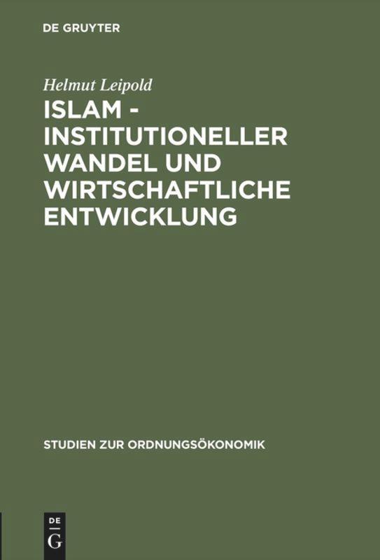 Cover: 9783828202061 | Islam - Institutioneller Wandel und wirtschaftliche Entwicklung | Buch