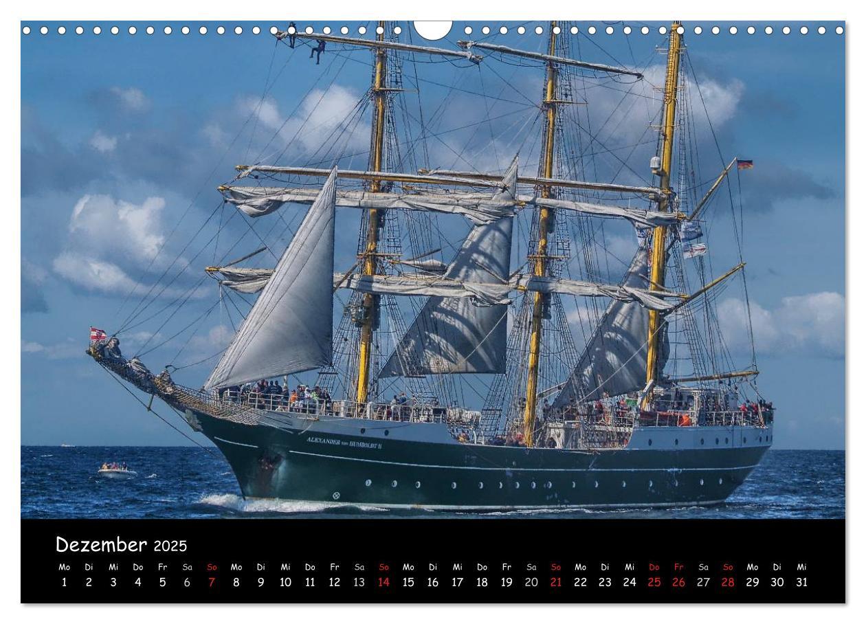 Bild: 9783435766505 | Windjammer vor Warnemünde (Wandkalender 2025 DIN A3 quer), CALVENDO...