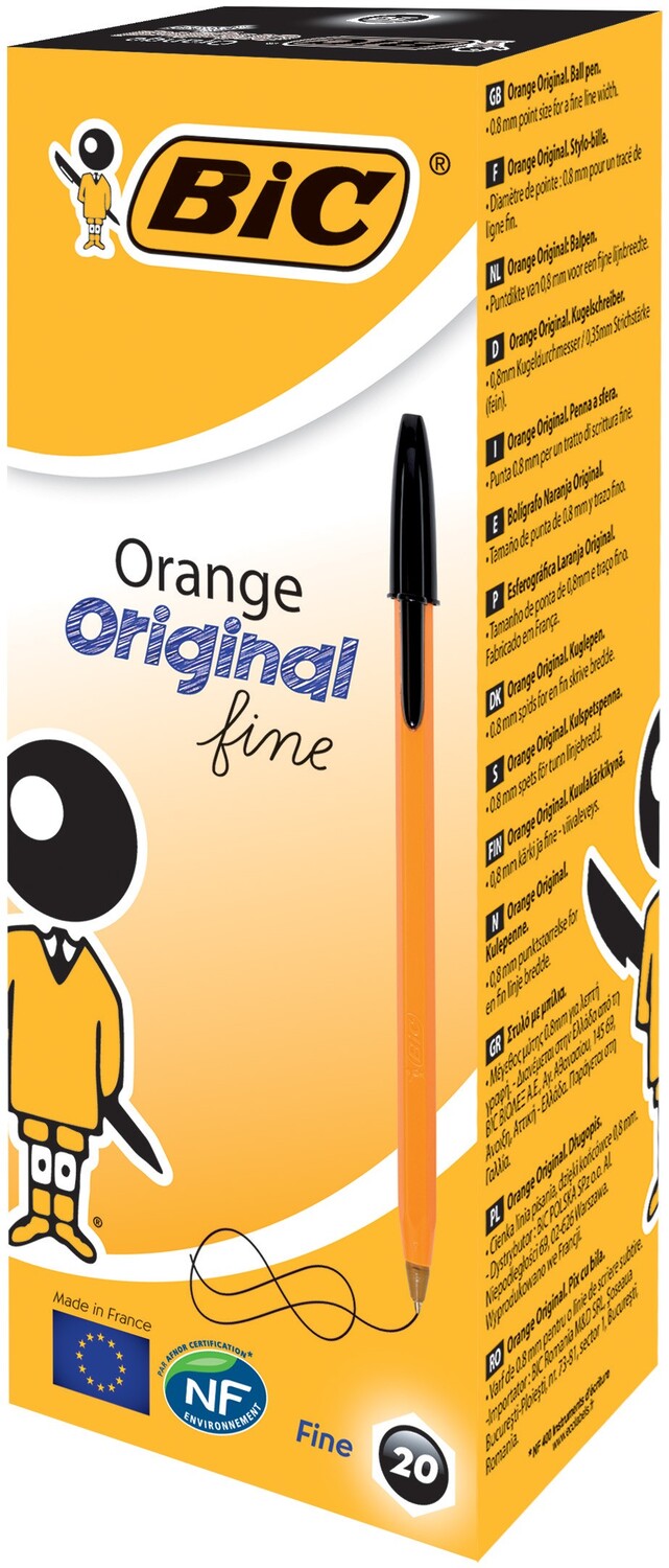 Cover: 3086121101144 | BIC Kugelschreiber Orange Original fine 0.35mm schwarz, 20er Set | BIC