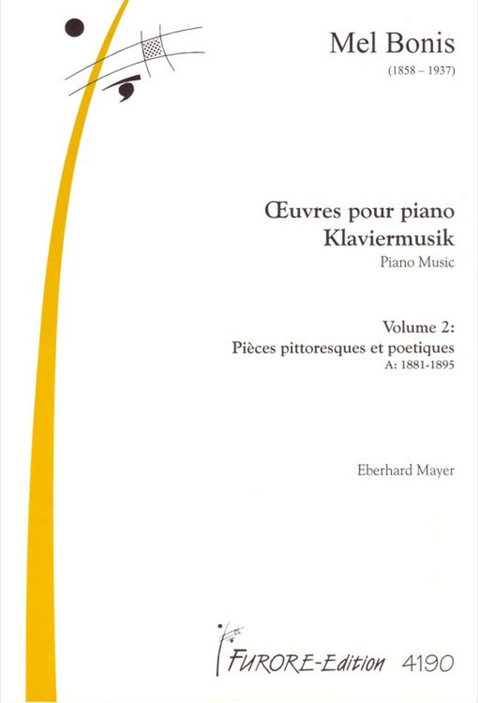 Cover: 9790500129196 | Oeuvres Pour Piano | Vol 2: Pieces Pittoresques et Poetiques | Bonis