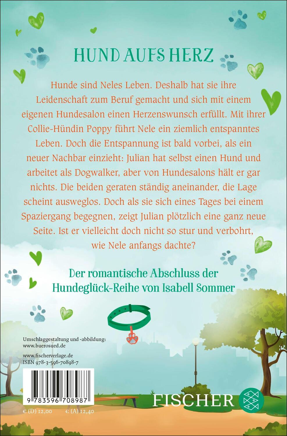 Rückseite: 9783596708987 | Sitz, Platz, Glück | Isabell Sommer | Taschenbuch | Hundeglück-Reihe