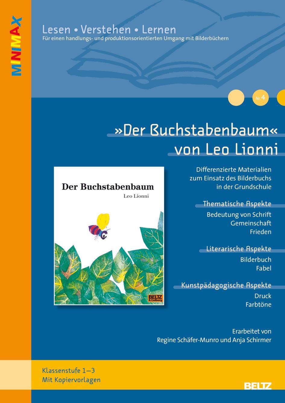 Cover: 9783407627643 | »Der Buchstabenbaum« von Leo Lionni | Regine Schäfer-Munro | Broschüre