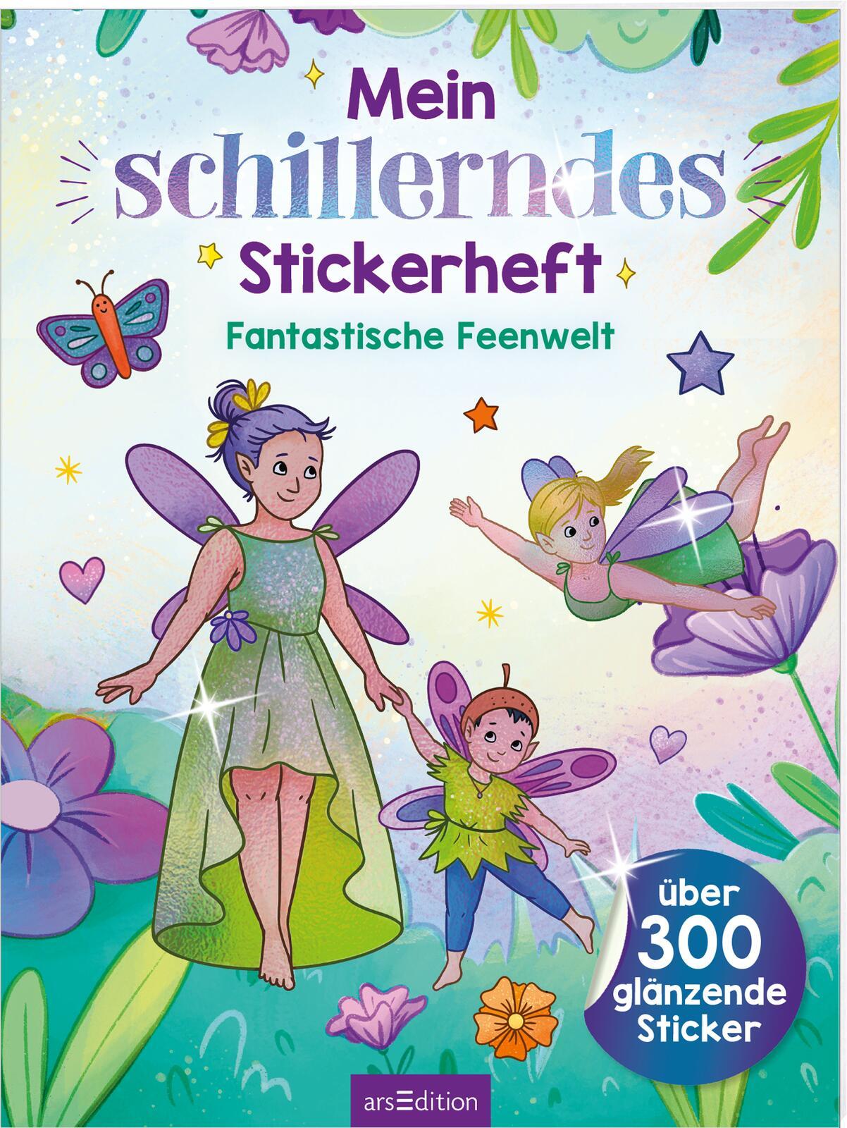 Cover: 9783845861432 | Mein schillerndes Stickerheft - Fantastische Feenwelt | Marie Zippel