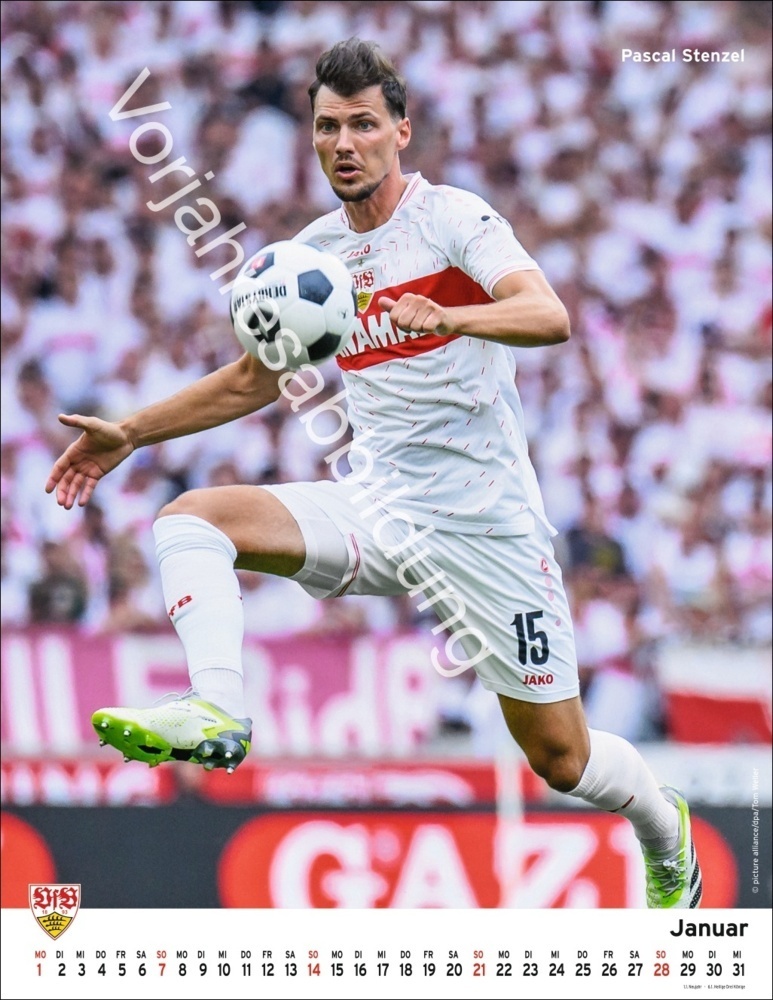 Bild: 9783756405404 | VfB Stuttgart Posterkalender 2025 | Kalender | Spiralbindung | 15 S.