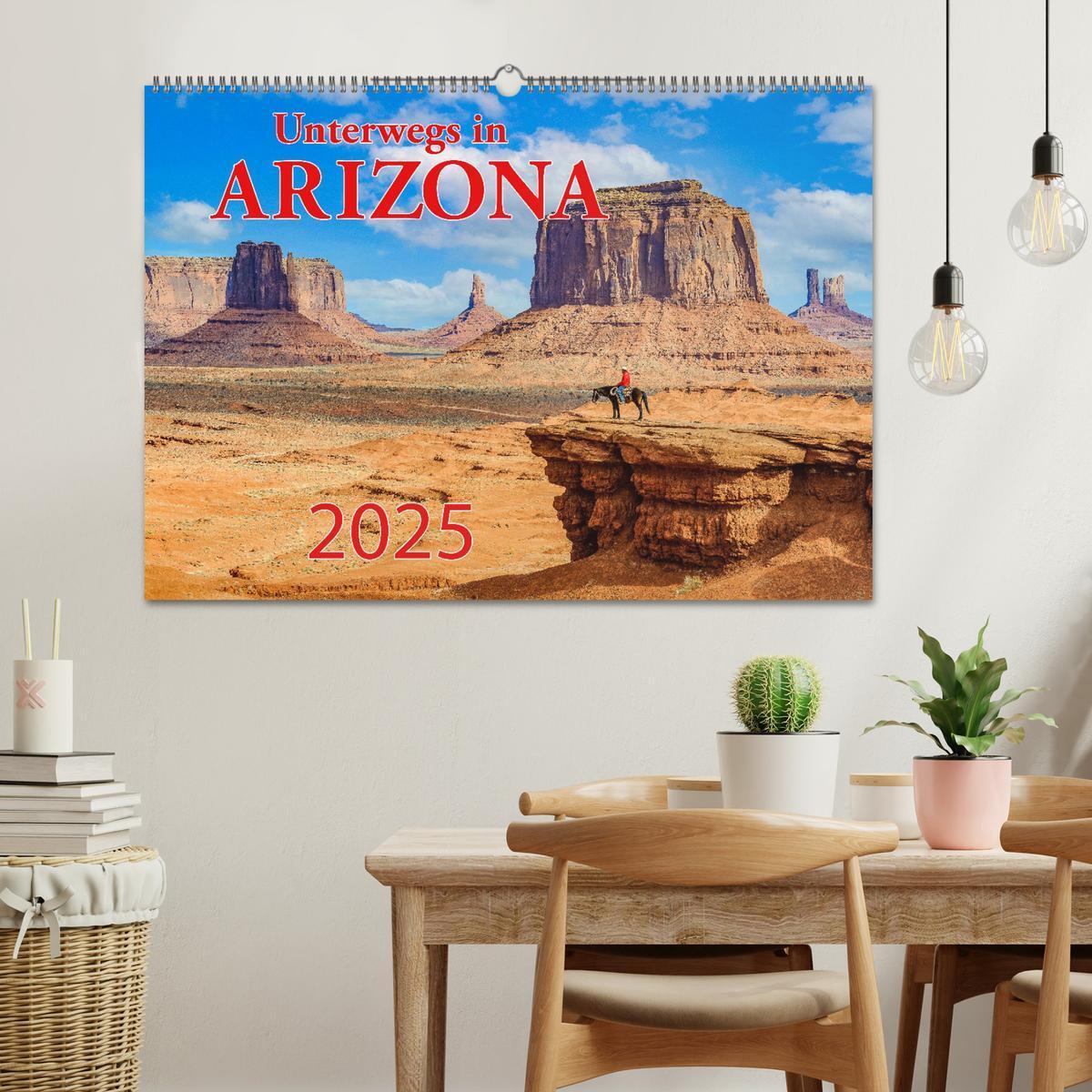 Bild: 9783383796517 | Unterwegs in ARIZONA (Wandkalender 2025 DIN A2 quer), CALVENDO...