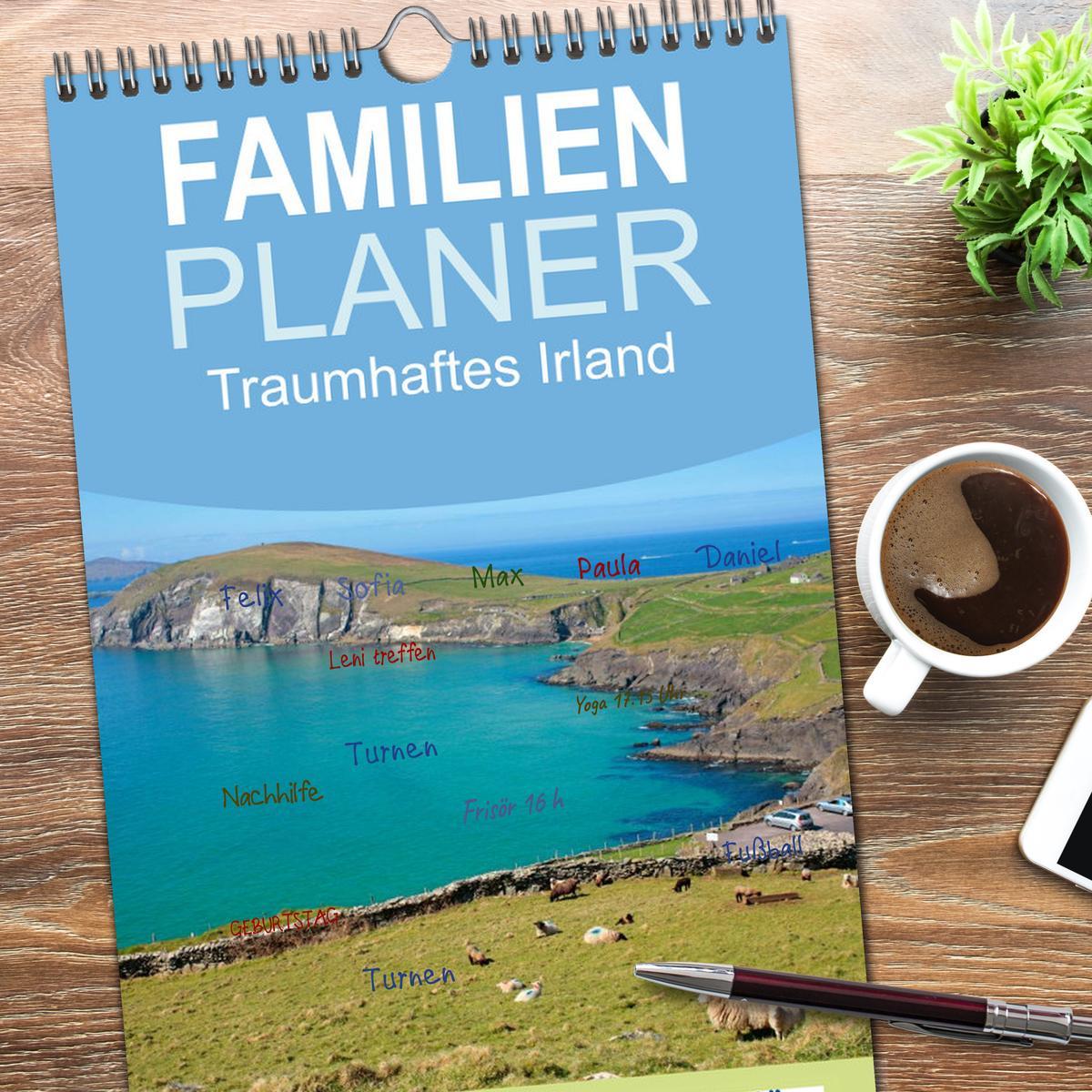 Bild: 9783457110386 | Familienplaner 2025 - Traumhaftes Irland mit 5 Spalten...