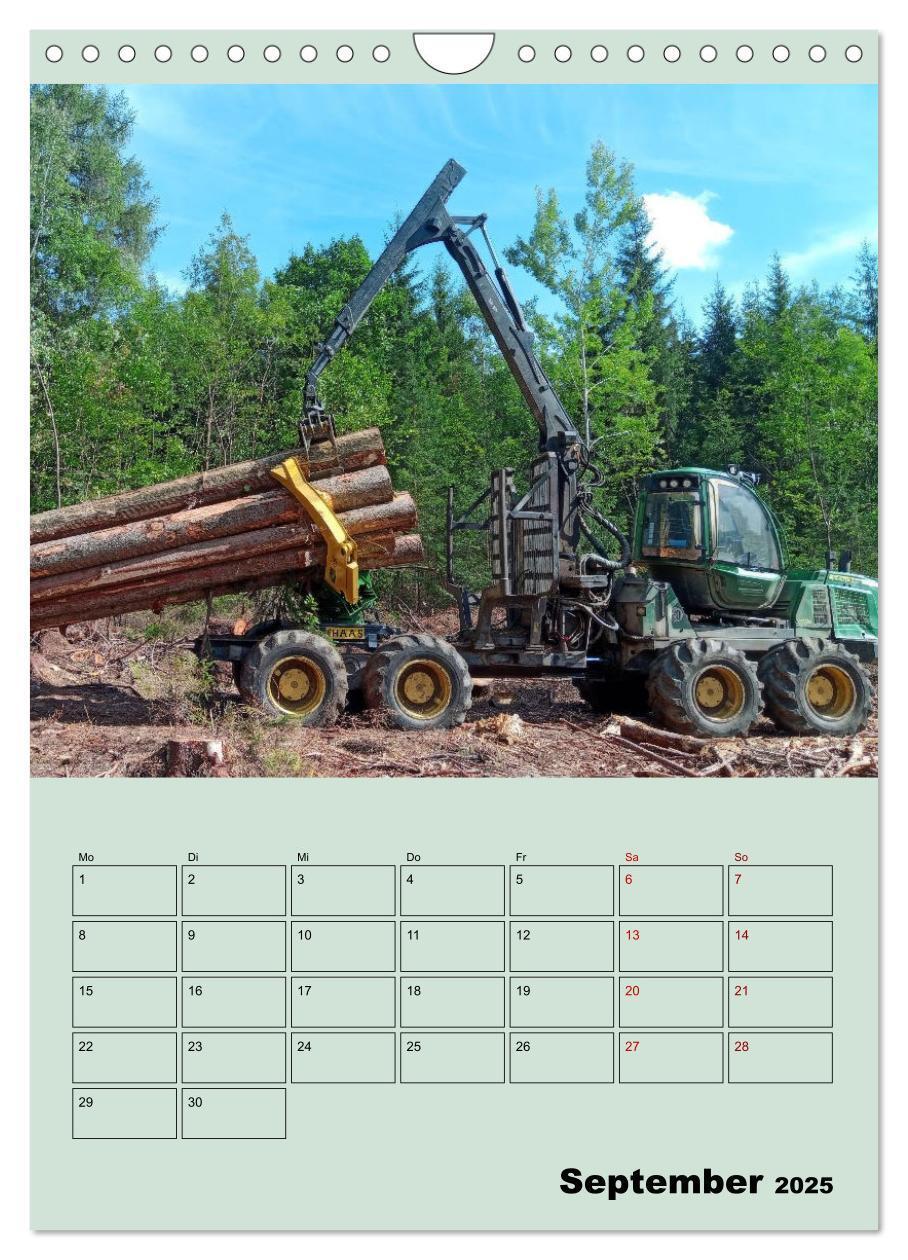 Bild: 9783383959042 | Forst-Maschinen der Forwarder im Einsatz (Wandkalender 2025 DIN A4...