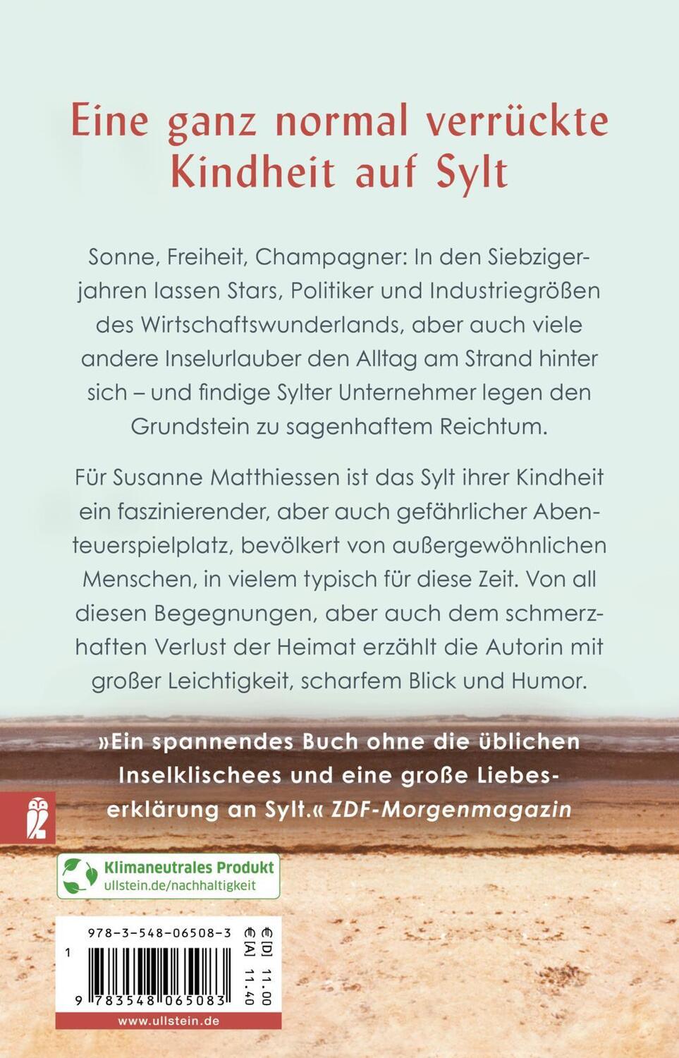 Rückseite: 9783548065083 | Ozelot und Friesennerz | Susanne Matthiessen | Taschenbuch | 244 S.