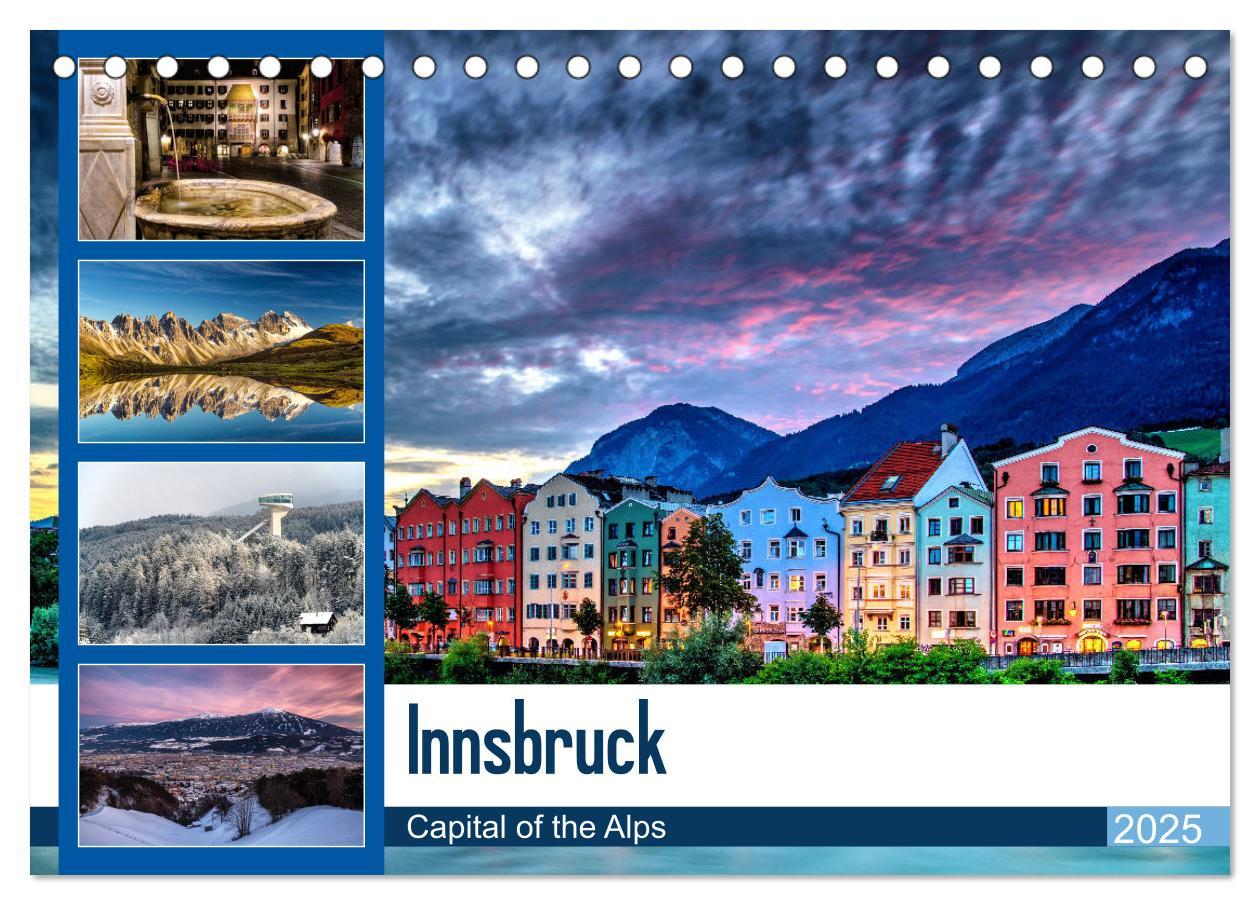 Cover: 9783435275878 | Innsbruck - Capital of the Alps (Tischkalender 2025 DIN A5 quer),...