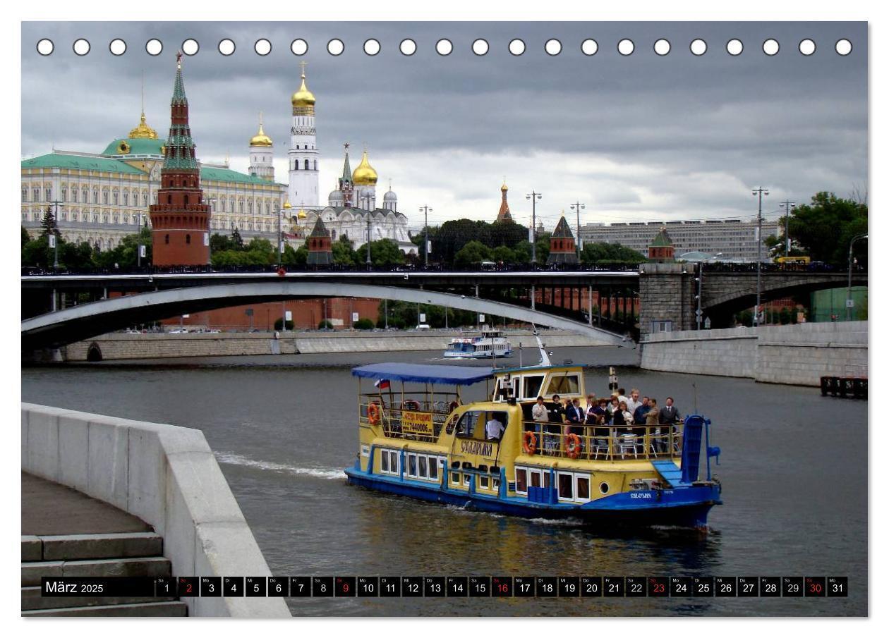 Bild: 9783435591121 | Weltmetropole Moskau (Tischkalender 2025 DIN A5 quer), CALVENDO...