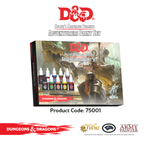 Cover: 5713799750012 | D&amp;D Adventurers Paint Set | Army Painter - Paints | ARM75001