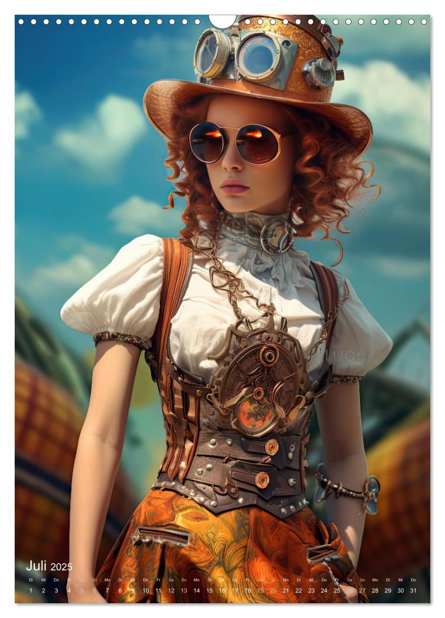 Bild: 9783435870554 | Steampunk Ladies (Wandkalender 2025 DIN A3 hoch), CALVENDO...