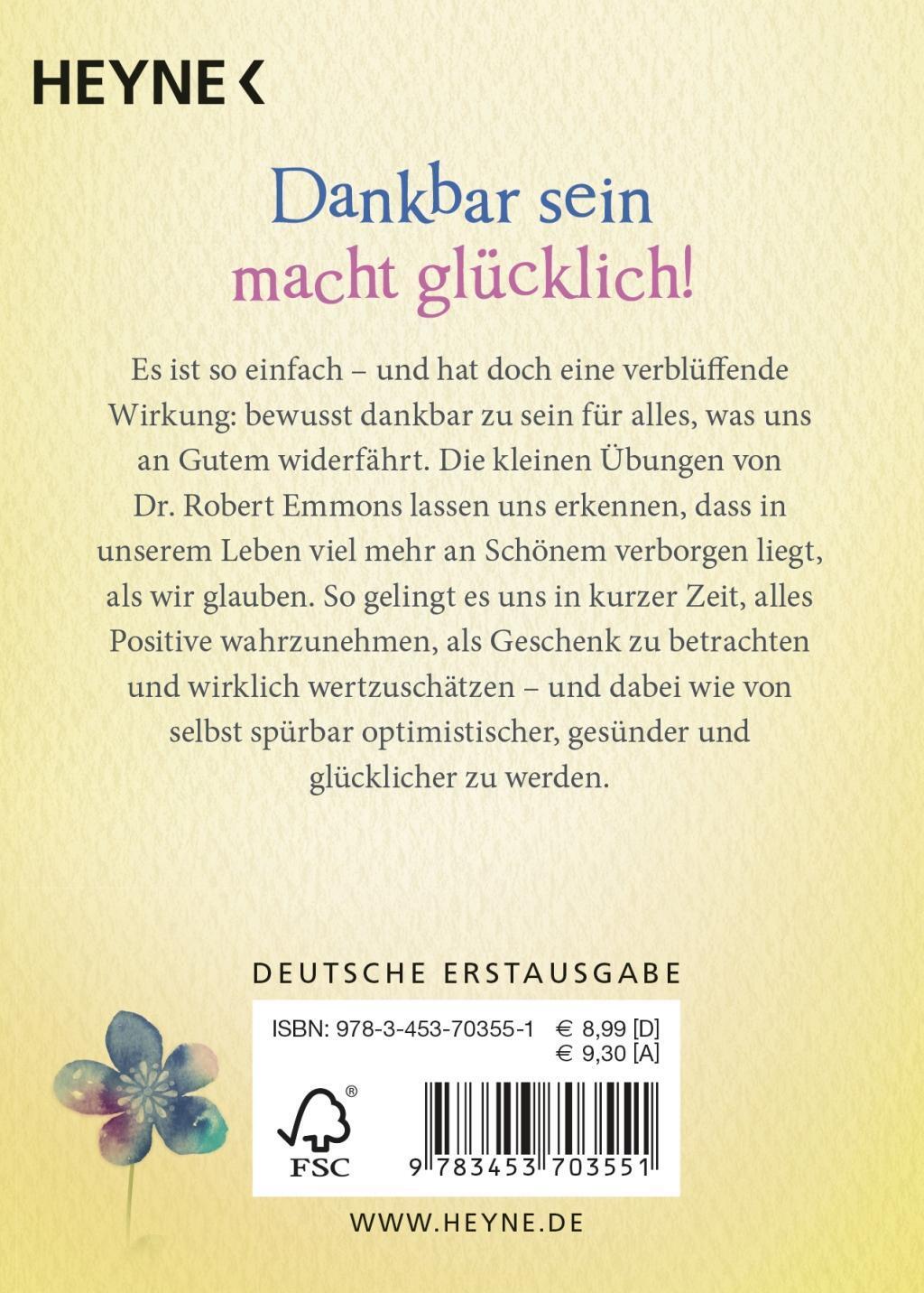 Bild: 9783453703551 | Das kleine Buch der Dankbarkeit | Robert A. Emmons | Taschenbuch