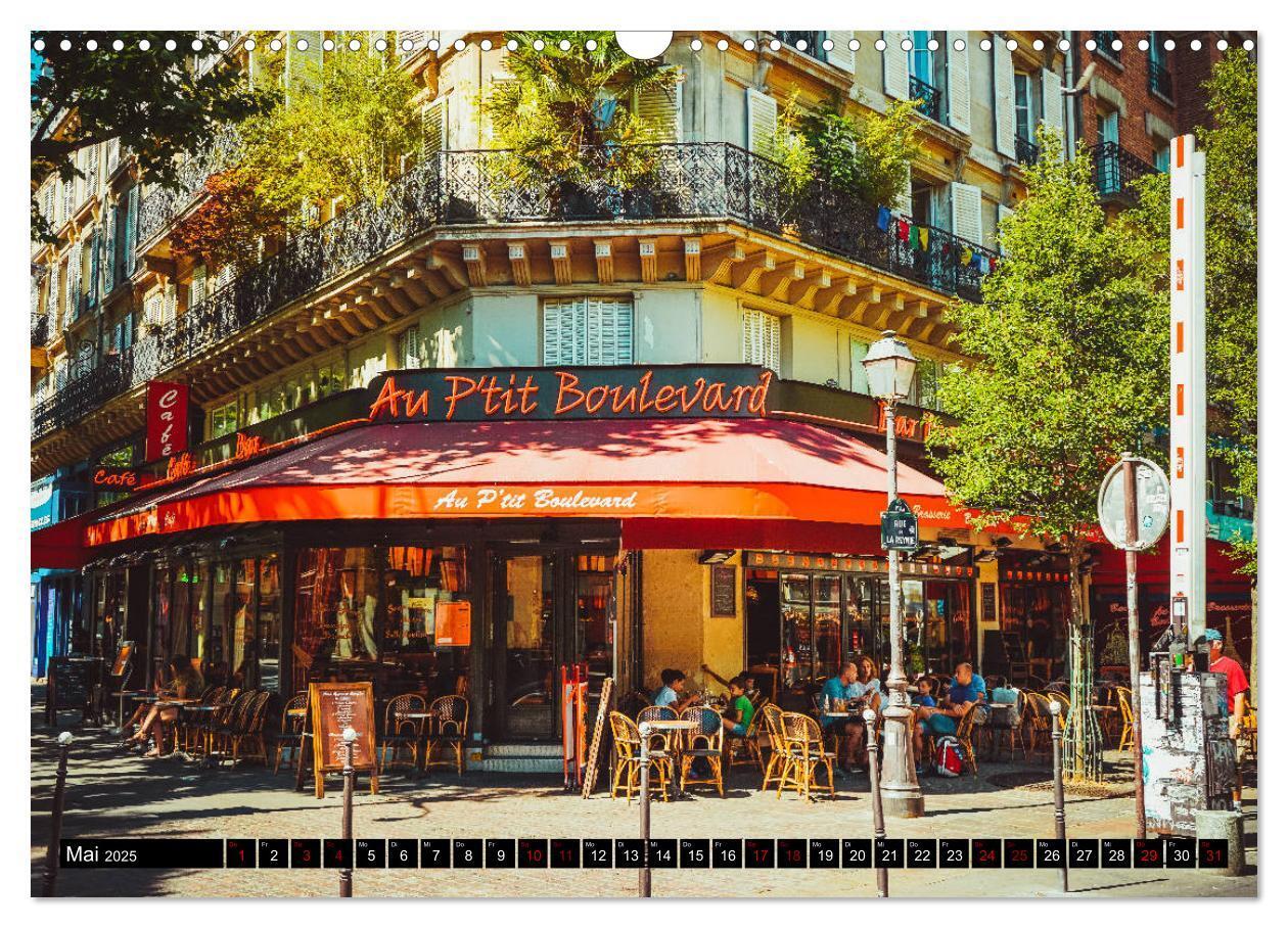 Bild: 9783435366309 | Paris Bistros (Wandkalender 2025 DIN A3 quer), CALVENDO Monatskalender