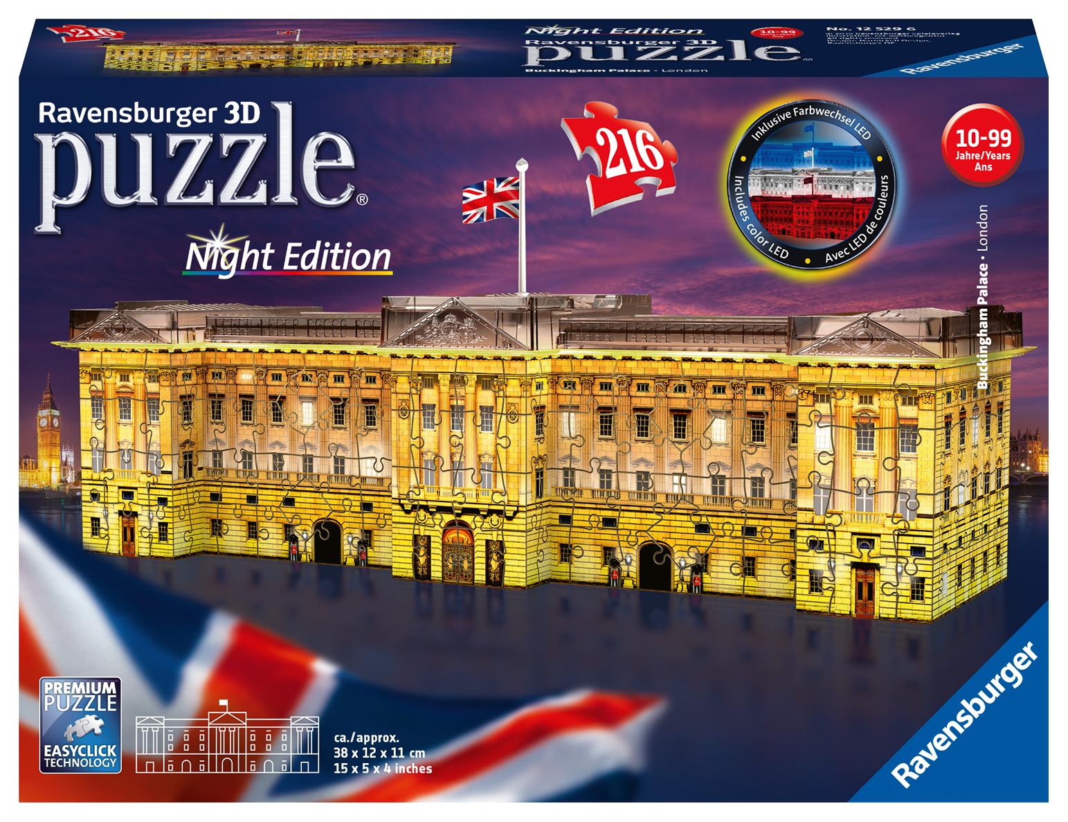 Cover: 4005556125296 | Buckingham Palace bei Nacht - 3D-Puzzle 216 Teile | Spiel | 12529