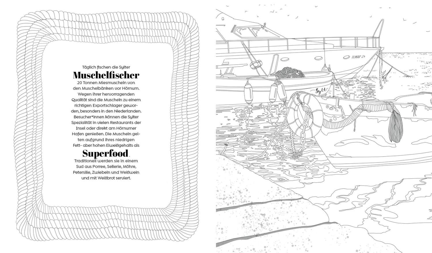 Bild: 9783745922295 | Ausmalparadies - Sehnsuchtsort Sylt | Aleksandra Grzelka-Franke | Buch