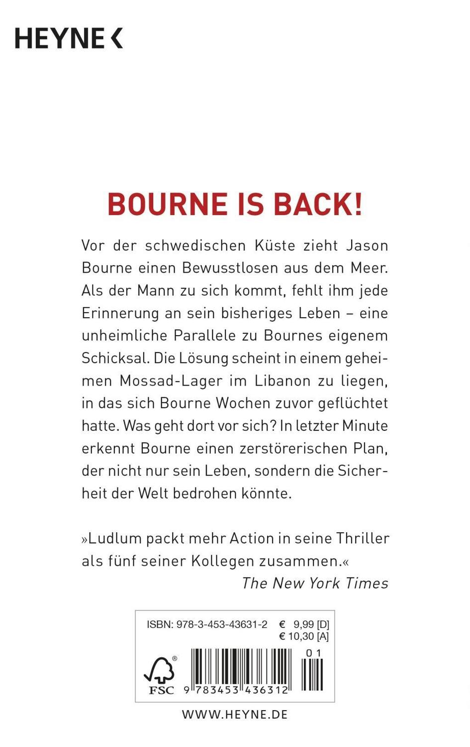 Bild: 9783453436312 | Der Bourne Verrat | Bourne 10 - Roman | Robert Ludlum (u. a.) | Buch