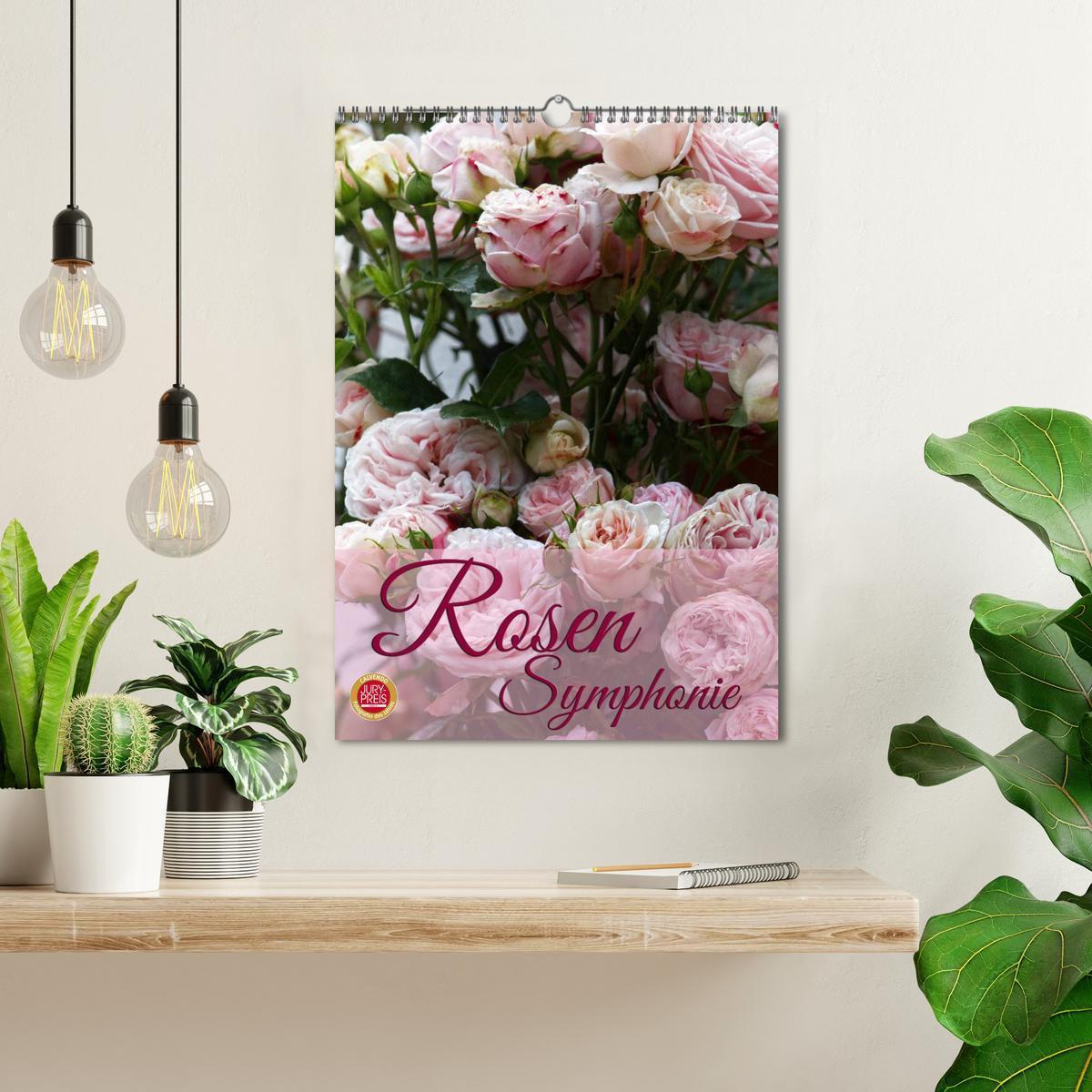 Bild: 9783457048948 | Rosen Symphonie (Wandkalender 2025 DIN A3 hoch), CALVENDO...