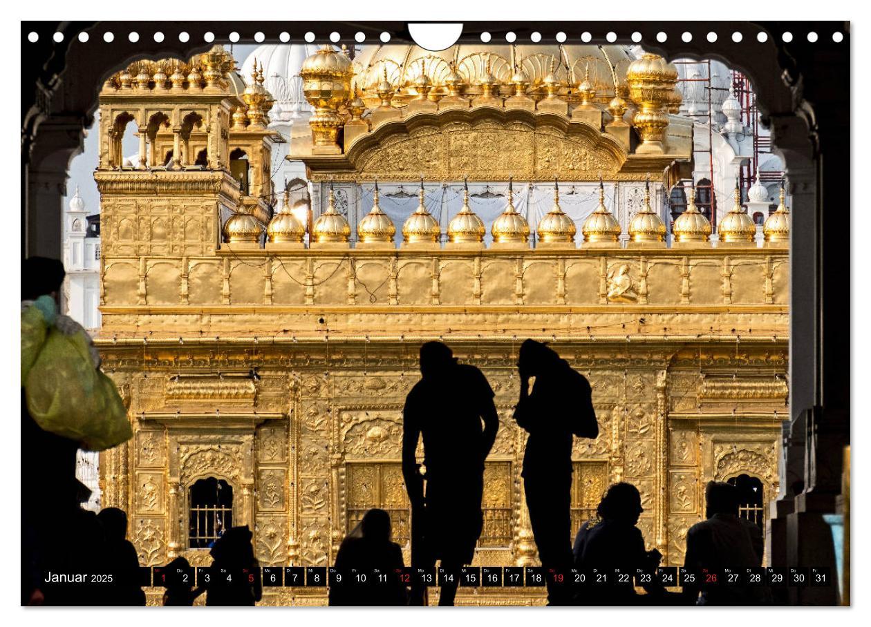 Bild: 9783435304080 | Amritsar - Der goldene Tempel (Wandkalender 2025 DIN A4 quer),...