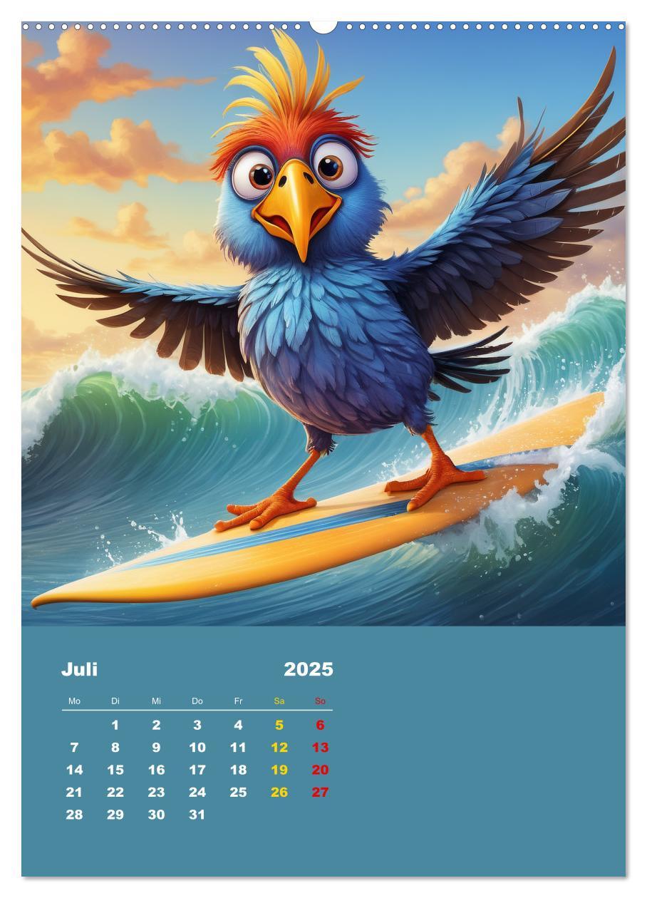 Bild: 9783457150290 | Diese schrägen Vögel (Wandkalender 2025 DIN A2 hoch), CALVENDO...