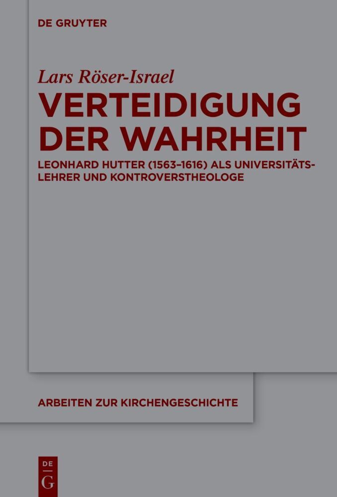 Cover: 9783110754896 | Verteidigung der Wahrheit | Lars Röser-Israel | Buch | XII | Deutsch