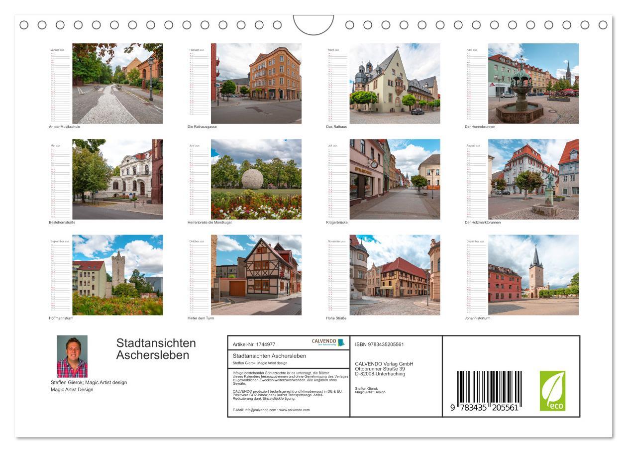 Bild: 9783435205561 | Stadtansichten Aschersleben (Wandkalender 2025 DIN A4 quer),...