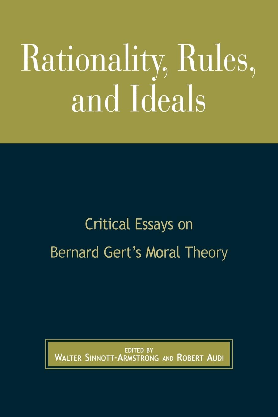 Cover: 9780742513174 | Rationality, Rules, and Ideals | Walter Sinnott-Armstrong (u. a.)