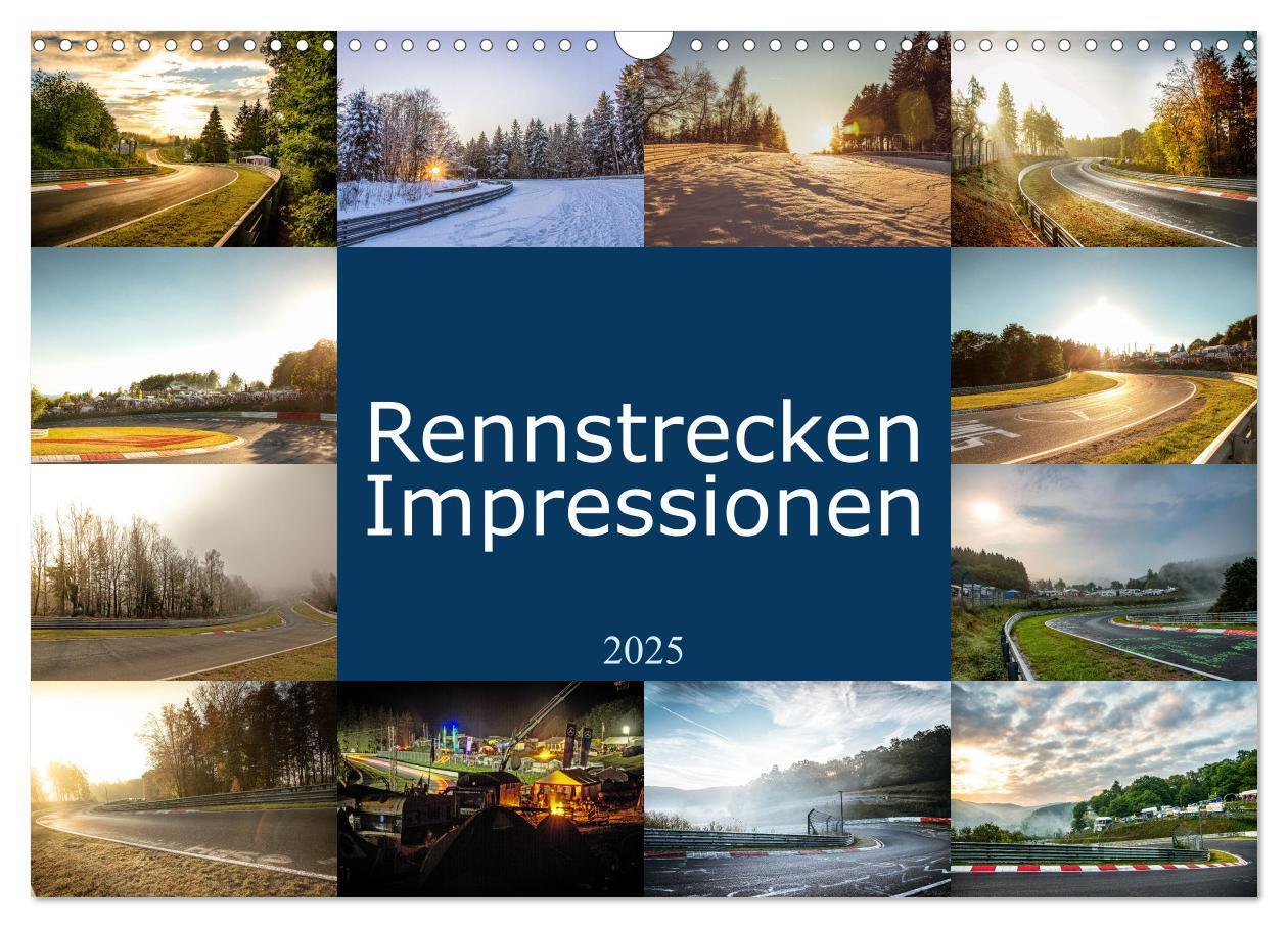 Cover: 9783457071793 | Rennstrecken Impressionen (Wandkalender 2025 DIN A3 quer), CALVENDO...